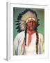 Indian Chief White Eagle-Charles Shreyvogel-Framed Art Print