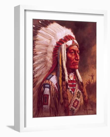 Indian Chief-Frank Humphris-Framed Giclee Print