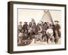 Indian chiefs and U.S. Officials at Pine Ridge, 1891-John C. H. Grabill-Framed Photographic Print