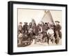 Indian chiefs and U.S. Officials at Pine Ridge, 1891-John C. H. Grabill-Framed Photographic Print