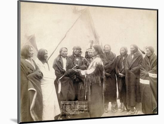 Indian chiefs at Deadwood, South Dakota, 1891-John C. H. Grabill-Mounted Photographic Print
