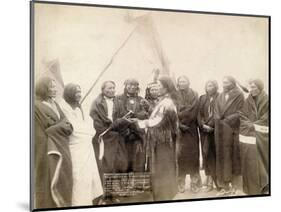 Indian chiefs at Deadwood, South Dakota, 1891-John C. H. Grabill-Mounted Photographic Print