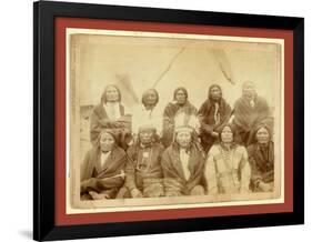 Indian Chiefs Who Counciled with Gen. Miles and Setteled [Sic] the Indian War -- Standing Bull-null-Framed Giclee Print