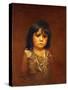 Indian Child with Tear-Grace Carpenter Hudson-Stretched Canvas