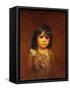 Indian Child with Tear-Grace Carpenter Hudson-Framed Stretched Canvas