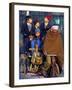 Indian Children Ride to School on the Back of a Cycle Rickshaw-null-Framed Photographic Print