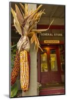 Indian Corn at Entrance to the Historic Story Inn, Story, Indiana-Chuck Haney-Mounted Photographic Print