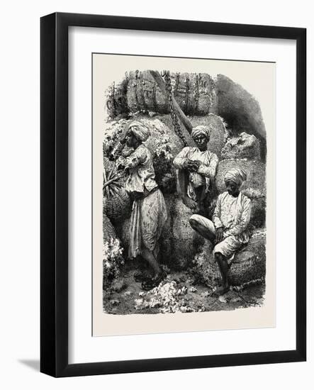 Indian Cotton Operatives-null-Framed Giclee Print