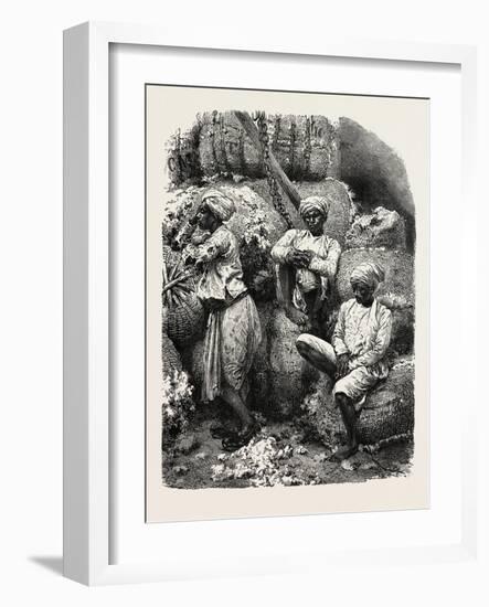 Indian Cotton Operatives-null-Framed Giclee Print