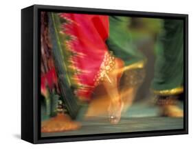 Indian Cultural Dances, Port of Spain, Trinidad, Caribbean-Greg Johnston-Framed Stretched Canvas