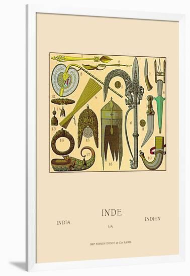 Indian Cultural Objects-Racinet-Framed Art Print