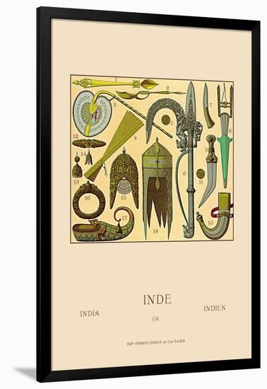 Indian Cultural Objects-Racinet-Framed Art Print