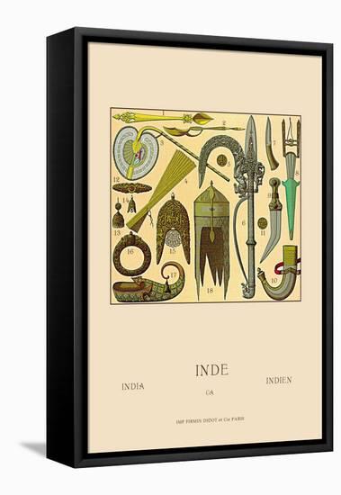 Indian Cultural Objects-Racinet-Framed Stretched Canvas