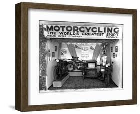 Indian Cycle Co. Booth at Puyallup Fair, 1927-Chapin Bowen-Framed Giclee Print