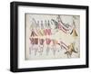 Indian Dance, Illustration from the 'Black Horse Ledger', 1877-79-null-Framed Giclee Print