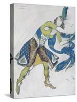Indian Dance (La Marquise De Casat), 1912-Léon Bakst-Stretched Canvas