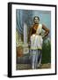 Indian Dancing Girl, India, Early 20th Century-null-Framed Giclee Print