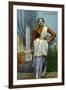 Indian Dancing Girl, India, Early 20th Century-null-Framed Giclee Print