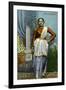 Indian Dancing Girl, India, Early 20th Century-null-Framed Giclee Print