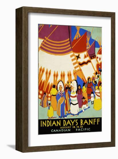 Indian Days Banff-null-Framed Art Print