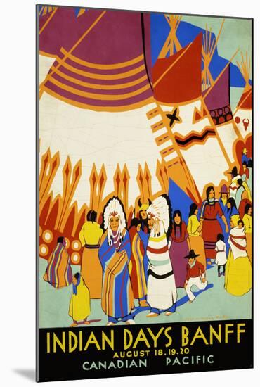 Indian Days Banff-null-Mounted Art Print