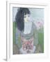 Indian Earring (Dark-Haired Girl in Green)-Endre Roder-Framed Giclee Print