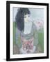 Indian Earring (Dark-Haired Girl in Green)-Endre Roder-Framed Giclee Print