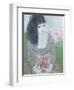 Indian Earring (Dark-Haired Girl in Green)-Endre Roder-Framed Giclee Print