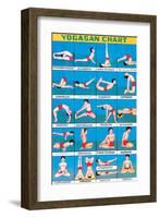 Indian Educational Chart - Yoga Chart-null-Framed Art Print