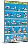 Indian Educational Chart - Yoga Chart-null-Mounted Art Print