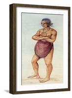 Indian Elder or Chief-John White-Framed Giclee Print