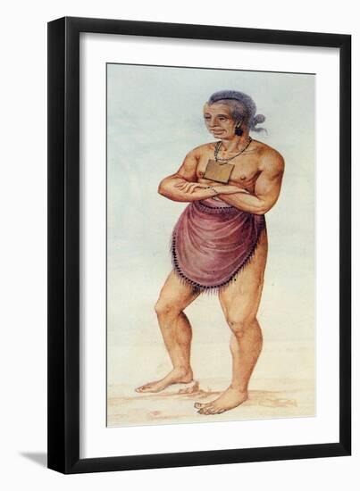 Indian Elder or Chief-John White-Framed Giclee Print