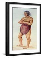 Indian Elder or Chief-John White-Framed Giclee Print