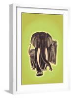 Indian Elephants-Robert Harrer-Framed Art Print