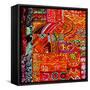 Indian Embroidey-Linda Arthurs-Framed Stretched Canvas