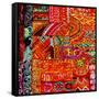 Indian Embroidey-Linda Arthurs-Framed Stretched Canvas