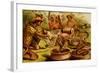 Indian Fakirs with King Cobras-F.W. Kuhnert-Framed Art Print