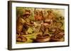 Indian Fakirs with King Cobras-F.W. Kuhnert-Framed Art Print