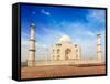 Indian Famous Landmark - India Travel Background Taj Mahal. Agra, Uttar Pradesh, India-f9photos-Framed Stretched Canvas