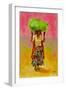 Indian Field Worker oil on board-Sue Wales-Framed Giclee Print