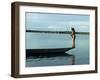 Indian Fishing with Bow and Arrow, Xingu, Amazon Region, Brazil, South America-Claire Leimbach-Framed Premium Photographic Print