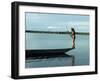 Indian Fishing with Bow and Arrow, Xingu, Amazon Region, Brazil, South America-Claire Leimbach-Framed Photographic Print