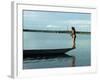 Indian Fishing with Bow and Arrow, Xingu, Amazon Region, Brazil, South America-Claire Leimbach-Framed Photographic Print