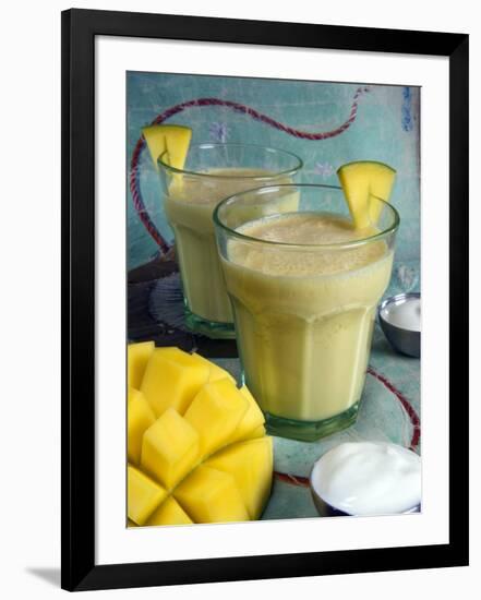 Indian Food, Lassi, Mango Juice, India-Tondini Nico-Framed Premium Photographic Print