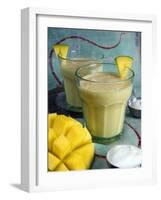 Indian Food, Lassi, Mango Juice, India-Tondini Nico-Framed Photographic Print