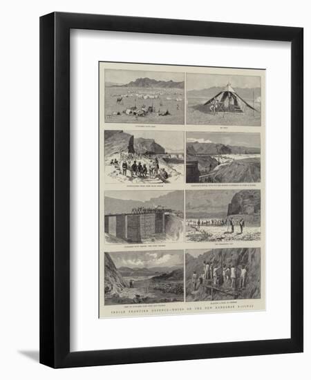 Indian Frontier Defence, Notes on the New Kandahar Railway-null-Framed Premium Giclee Print