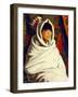 Indian Girl in a White Blanket, 1917-Robert Cozad Henri-Framed Giclee Print