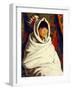 Indian Girl in a White Blanket, 1917-Robert Cozad Henri-Framed Giclee Print