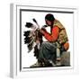 "Indian Headdress,"April 10, 1926-Edgar Franklin Wittmack-Framed Giclee Print