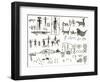 Indian Hieroglyphs-English-Framed Giclee Print